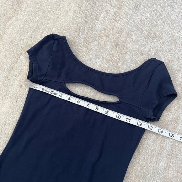 Guess Blue Cotton Cutout Bodycon Cocktail Mini Dress XS - Picture 7 of 9